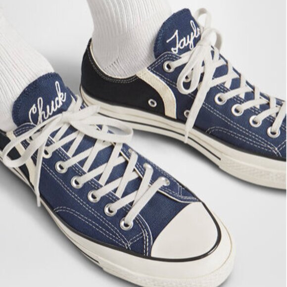 Converse Chuck 70 Low Archival Stripes - Navy - A07443C - Mens 9.5 - Womens 11.5 - Picture 2 of 10